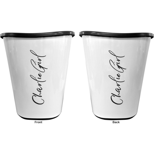 Custom Design - Waste Basket - Black - Double Sided - Approval