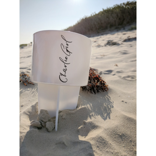 Custom Design - Beach Spiker - White - At Beach