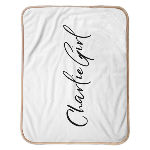 Custom Design - Baby Sherpa Blanket - Flat