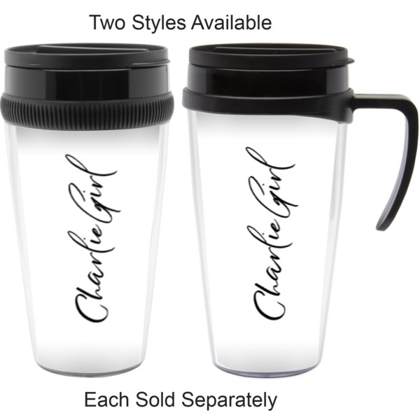 Custom Design - Acrylic Travel Mugs - With & Without Handle