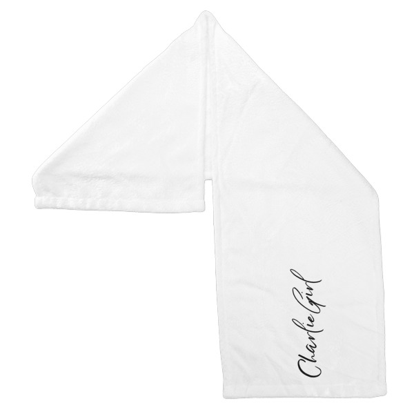 Custom Design - Sports Towel Folded - Both Sides Showing
