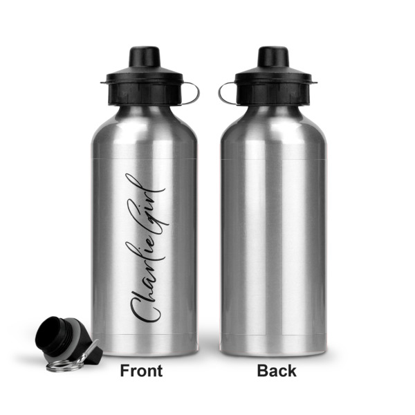 Custom Design - Aluminum Water Bottle - Front and Back