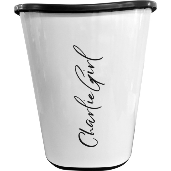 Custom Design - Waste Basket - Black - Front