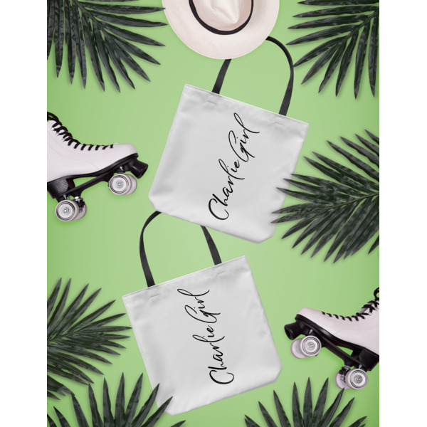 Custom Design - Canvas Tote Lifestyle Front and Back