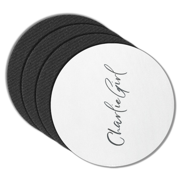 Custom Design - Round Coaster Rubber Back - Main