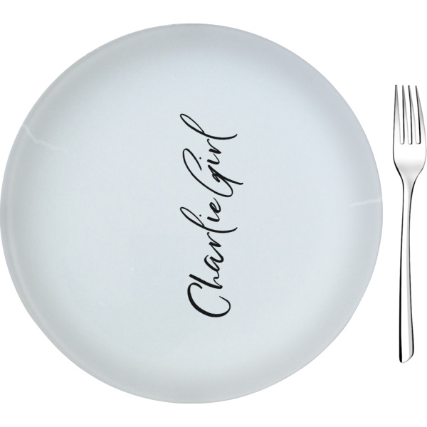 Custom Design Your Own 8" Glass Appetizer / Dessert Plate