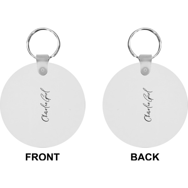 Custom Design - Circle Keychain (Front + Back)