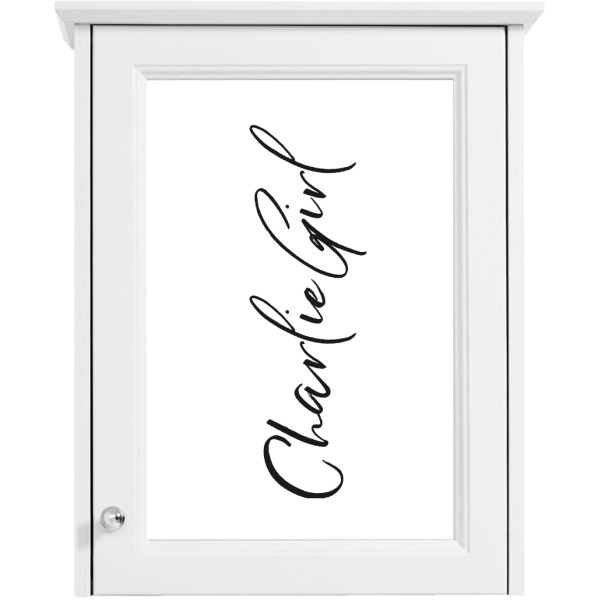 Custom Design - Single White Cabinet Decal