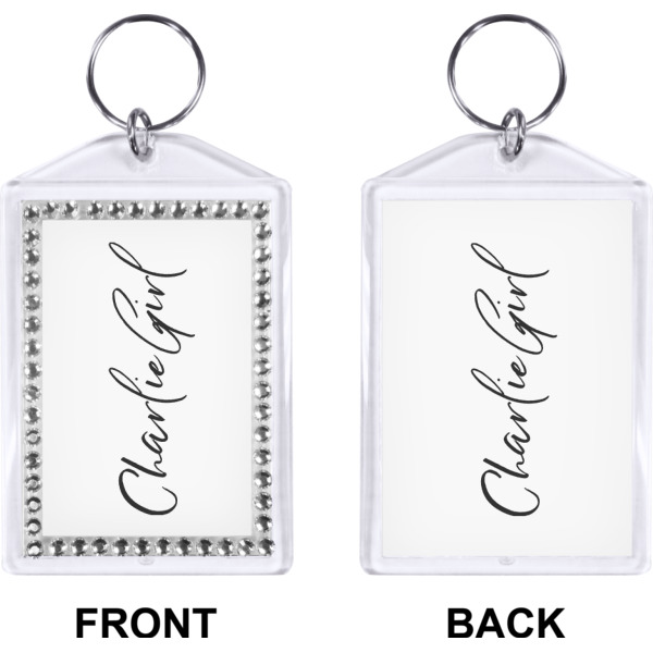 Custom Design - Bling Keychain (Front + Back)