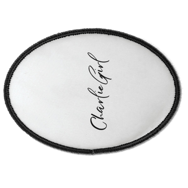 Custom Design - Iron On Patch - Oval - Front