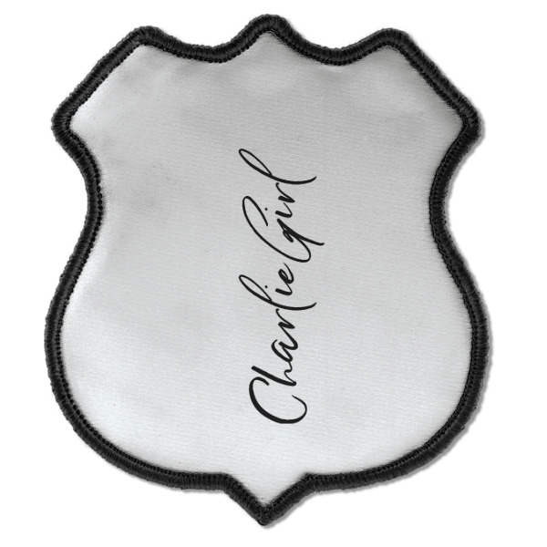 Custom Design - Iron On Patch - Shield - Style C - Front