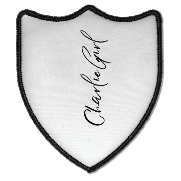 Custom Design - Iron On Patch - Shield - Style B - Front
