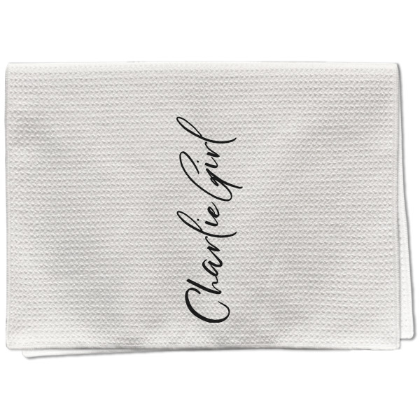 Custom Design Your Own Kitchen Towel - Waffle Weave