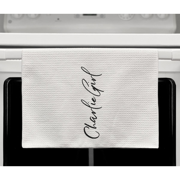 Custom Design - Waffle Weave Towel - Full Color Print - Lifestyle2 Image