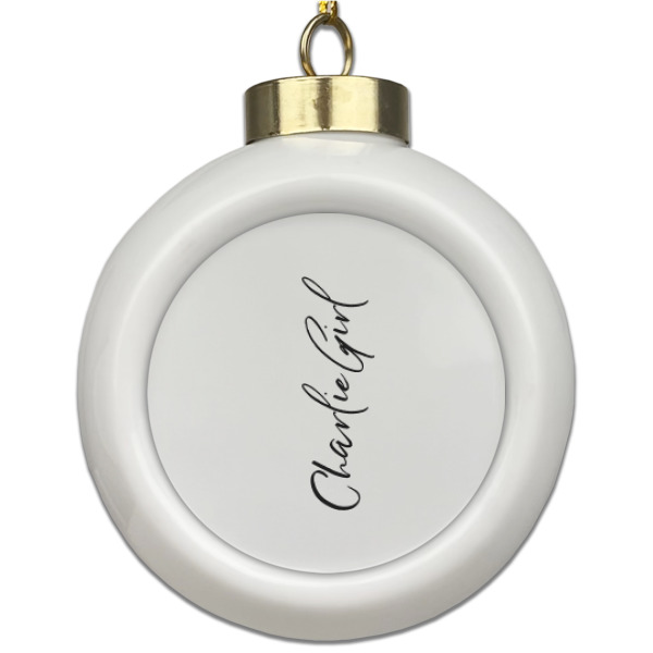 Custom Design Your Own Ceramic Ball Ornament
