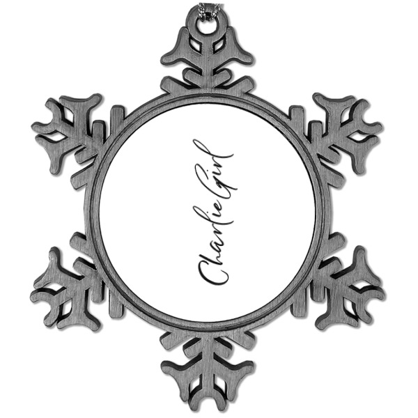 Custom Design Your Own Vintage Snowflake Ornament