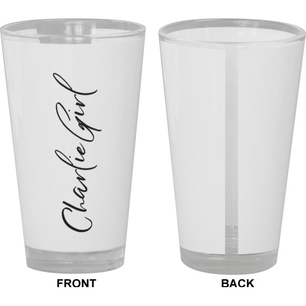 Custom Design - Pint Glass - Full Color - Front & Back Views