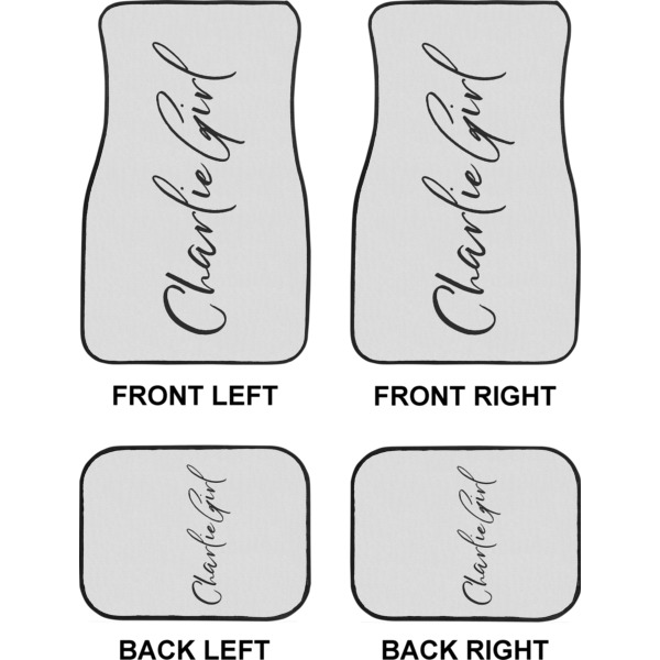 Custom Design - Car Floor Mats Set (2F + 2B)