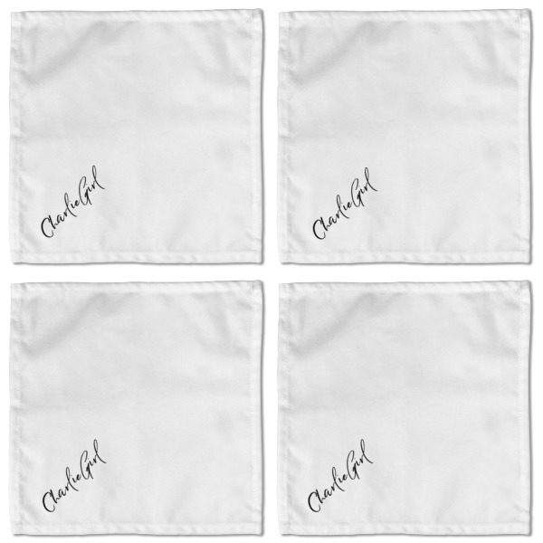 Custom Design - Cloth Napkins - Personalized Lunch (APPROVAL) Set of 4