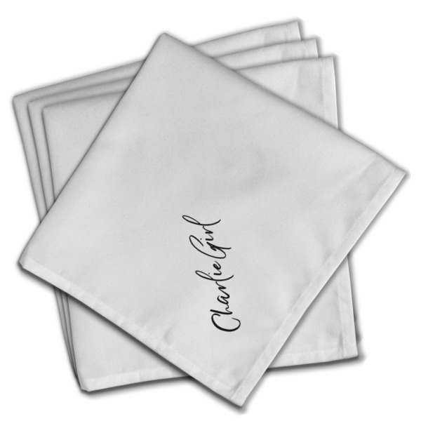 Custom Design - Cloth Napkins - Personalized Dinner (PARENT MAIN Set of 4)