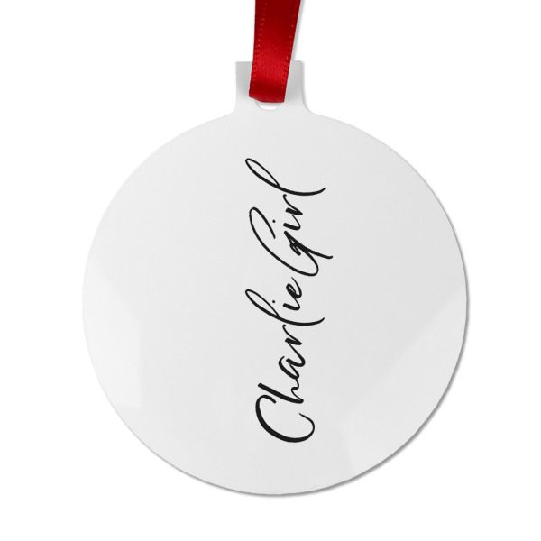 Custom Design - Metal Ball Ornament - Front