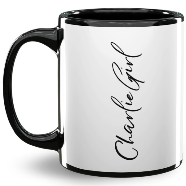 Custom Design Your Own 11 oz Coffee Mug - Black
