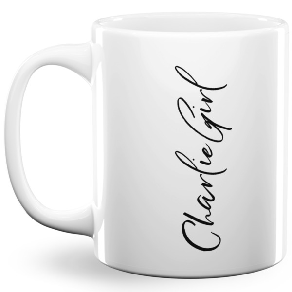 Custom Design Your Own 11 oz Coffee Mug - White