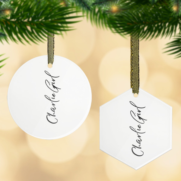 Custom Design Your Own Flat Glass Ornament