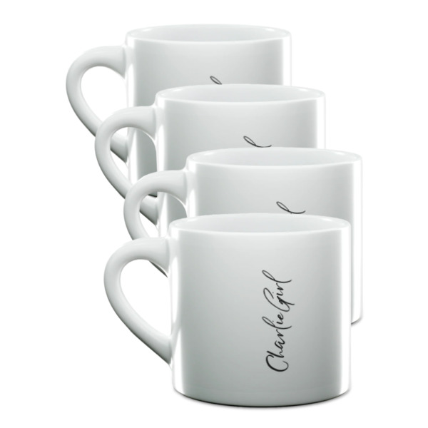 Custom Design Your Own Double Shot Espresso Cups - Set of 4