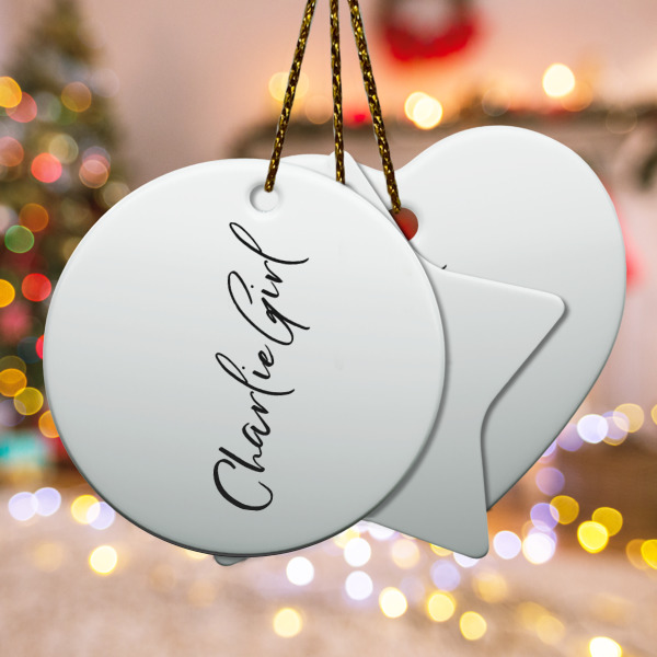 Custom Design Your Own Ceramic Ornament