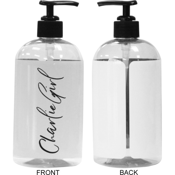 Custom Design - 16 oz Plastic Liquid Dispenser (Approval) - Black