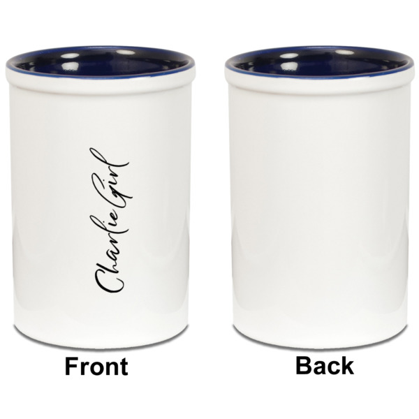 Custom Design - Pencil Holder - Blue - approval