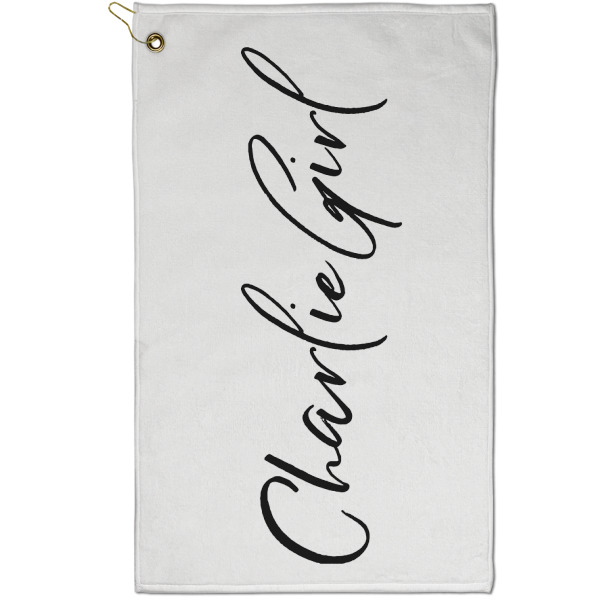 Custom Design Your Own Golf Towel - Poly-Cotton Blend - Small