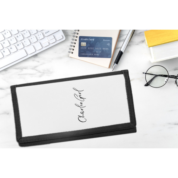 Custom Design - DyeTrans Checkbook Cover - LIFESTYLE