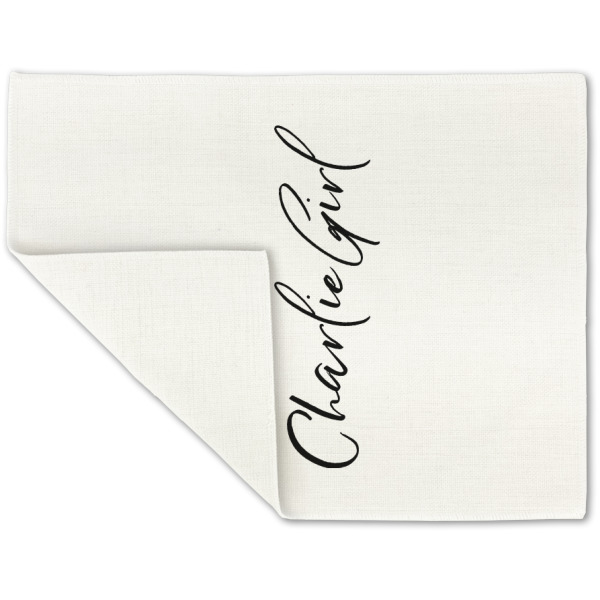 Custom Design - Linen Placemat - Folded Corner (single side)