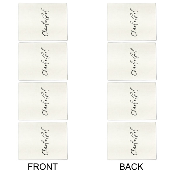 Custom Design - Linen Placemat - Double Sided - Approval - Set of 4