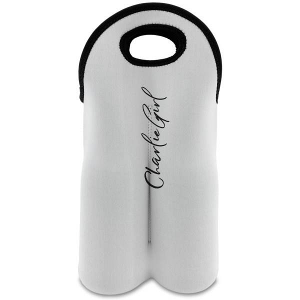Custom Design Your Own Wine Tote Bag - 2 Bottles