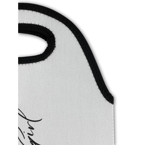 Custom Design - Double Wine Tote - Top Closeup