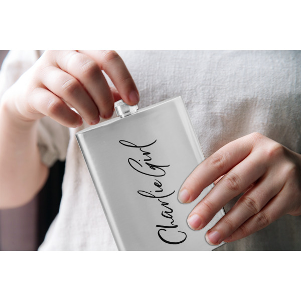 Custom Design - Stainless Steel Flask - LIFESTYLE 1