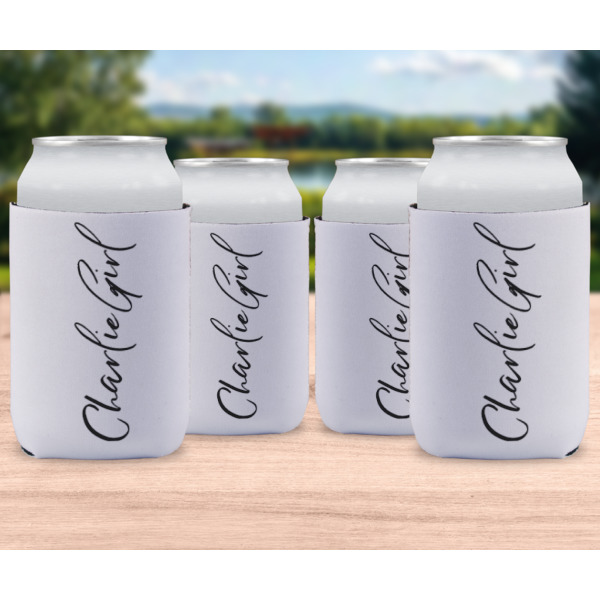 Custom Design - Can Cooler - Standard 12oz - Set of 4 - In Context