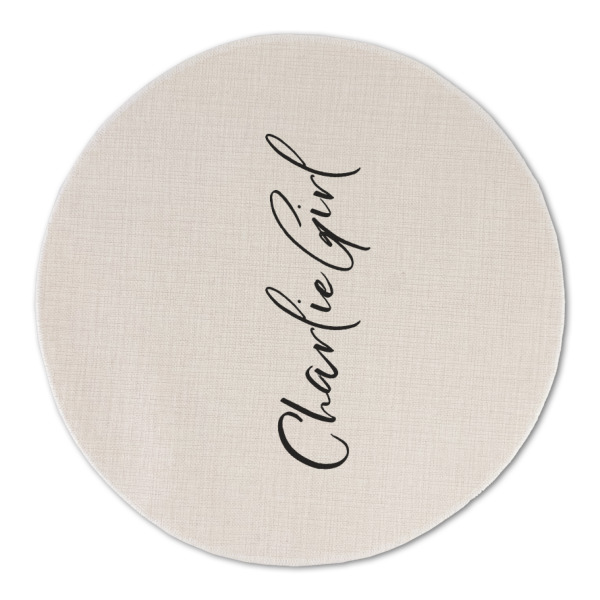 Custom Design - Round Linen Placemats - FRONT (Double Sided)
