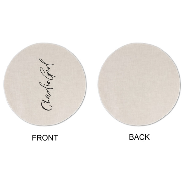Custom Design - Round Linen Placemats - APPROVAL (single sided)