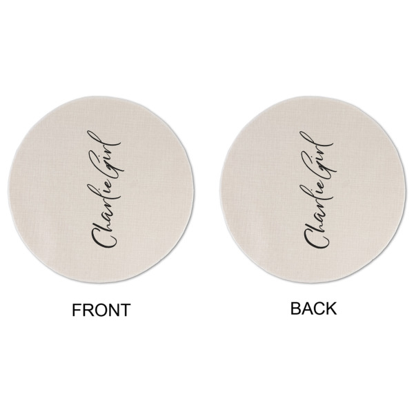 Custom Design - Round Linen Placemats - APPROVAL (double sided)