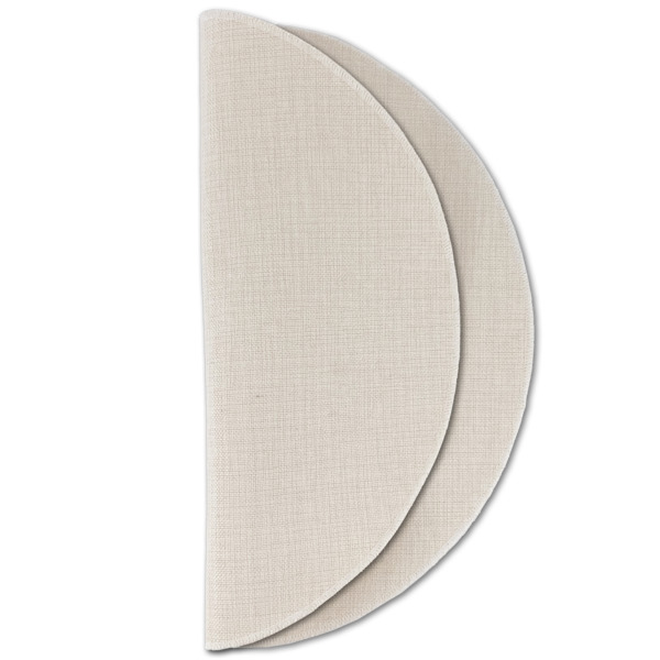 Custom Design - Round Linen Placemats - HALF FOLDED (double sided)