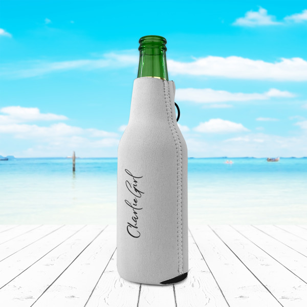 Custom Design - Zipper Bottle Cooler - LIFESTYLE