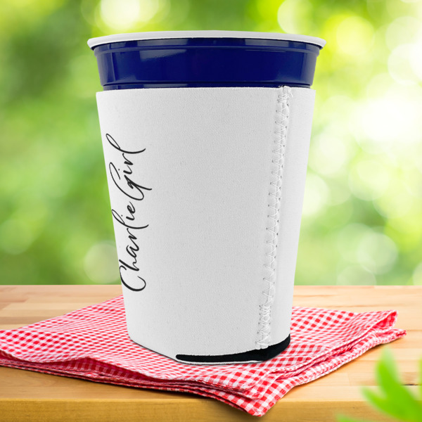 Custom Design - Party Cup Sleeves - with bottom - Lifestyle