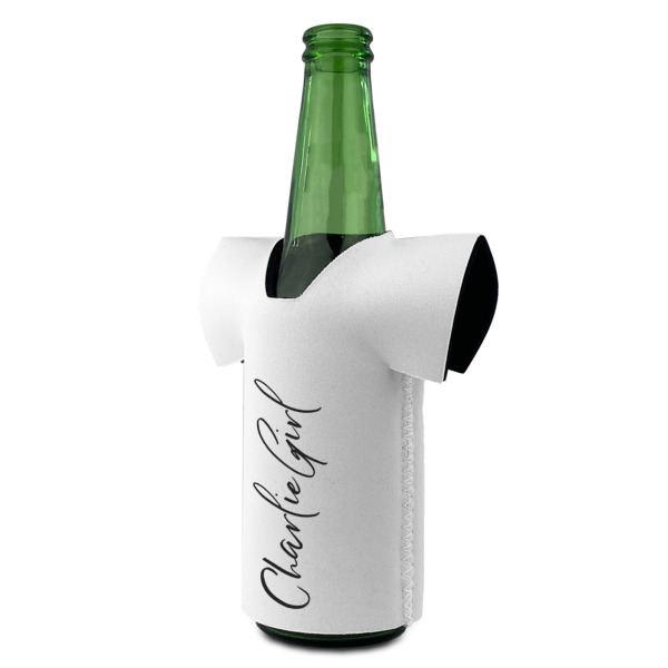 Custom Design - Jersey Bottle Cooler - ANGLE (on bottle)