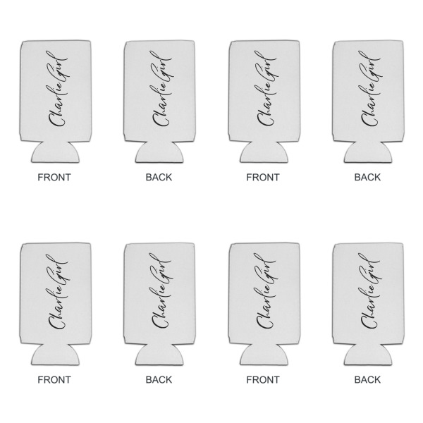 Custom Design - Can Cooler - 16oz - Set of 4 - Front & Back