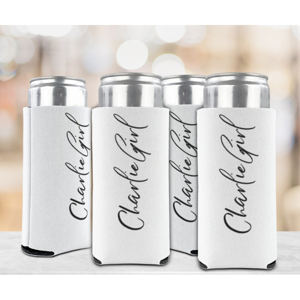 Custom Design - Can Cooler - Tall 12oz - Set of 4 - In Context