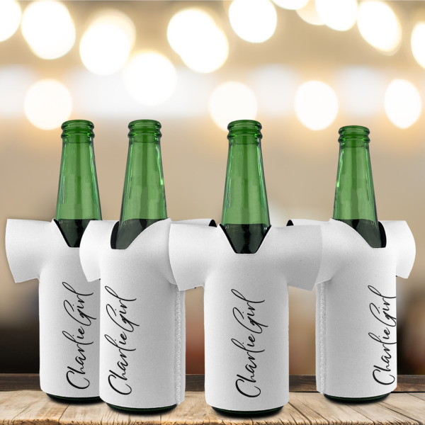 Custom Design - Jersey Bottle Cooler - Set of 4 - LIFESTYLE